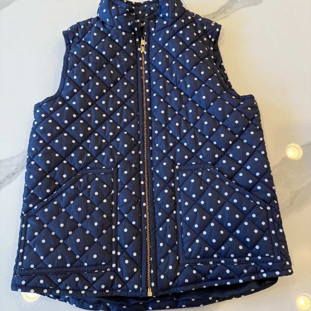 Crew Cuts Navy Polka Dot Vest Size 8
